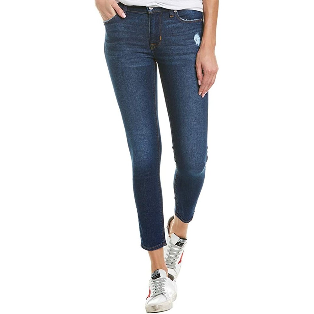Dark Denim Hudson Midrise Crop Skinny Jeans (NWT)